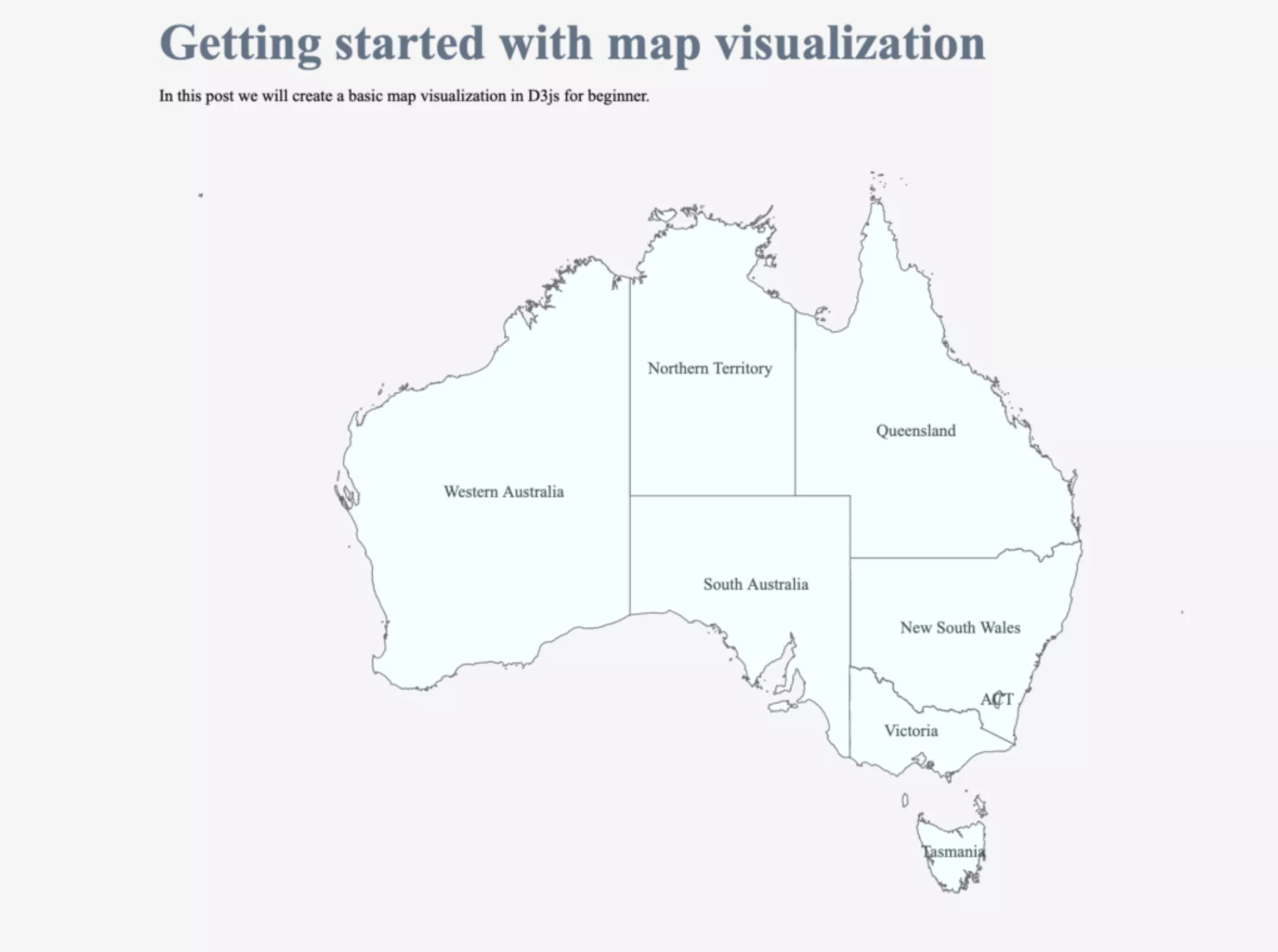 Map Visualization